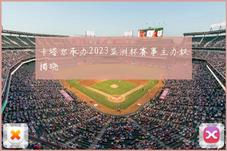 卡塔尔承办2023亚洲杯赛事主办权揭晓