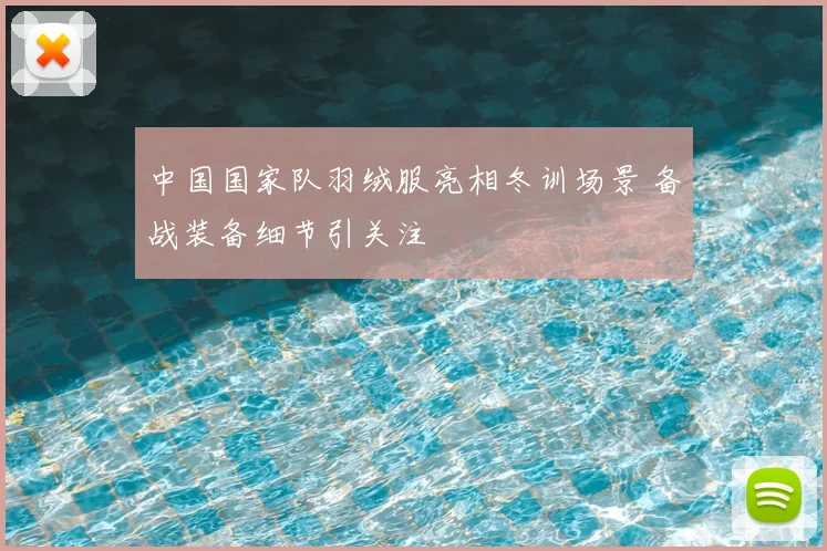 中国国家队羽绒服亮相冬训场景 备战装备细节引关注